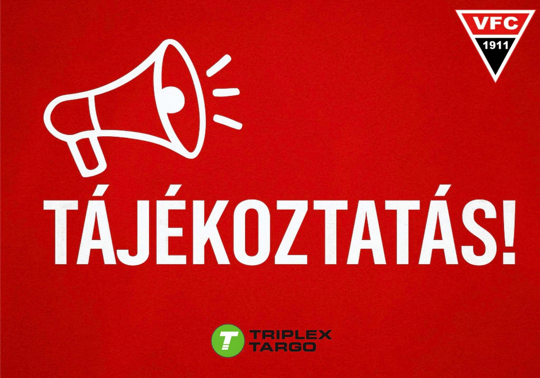 Tájékoztatás!