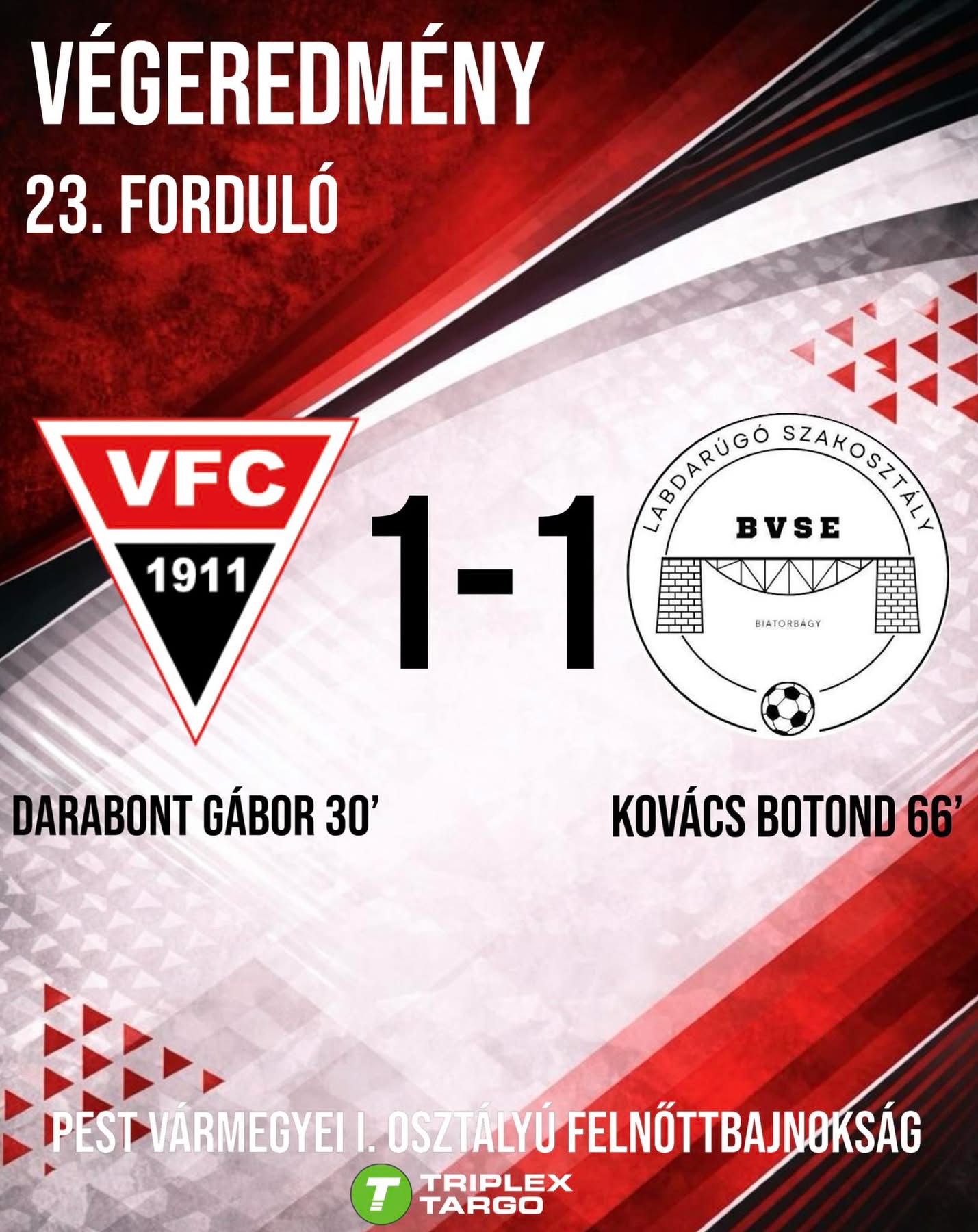 23. Forduló Eredménye