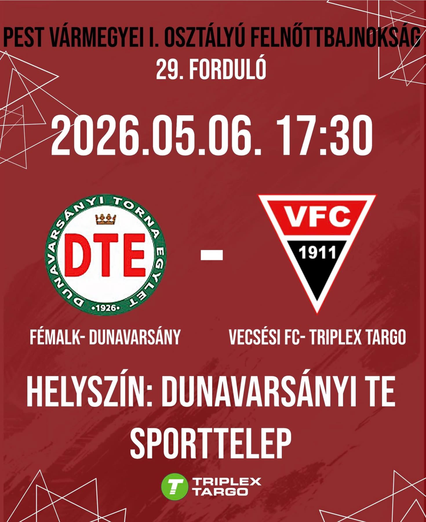 Pest Vármegyei I. Osztályú Felnőttbajnokság!
