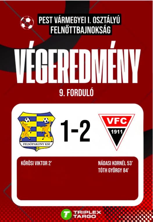 9. Forduló eredménye